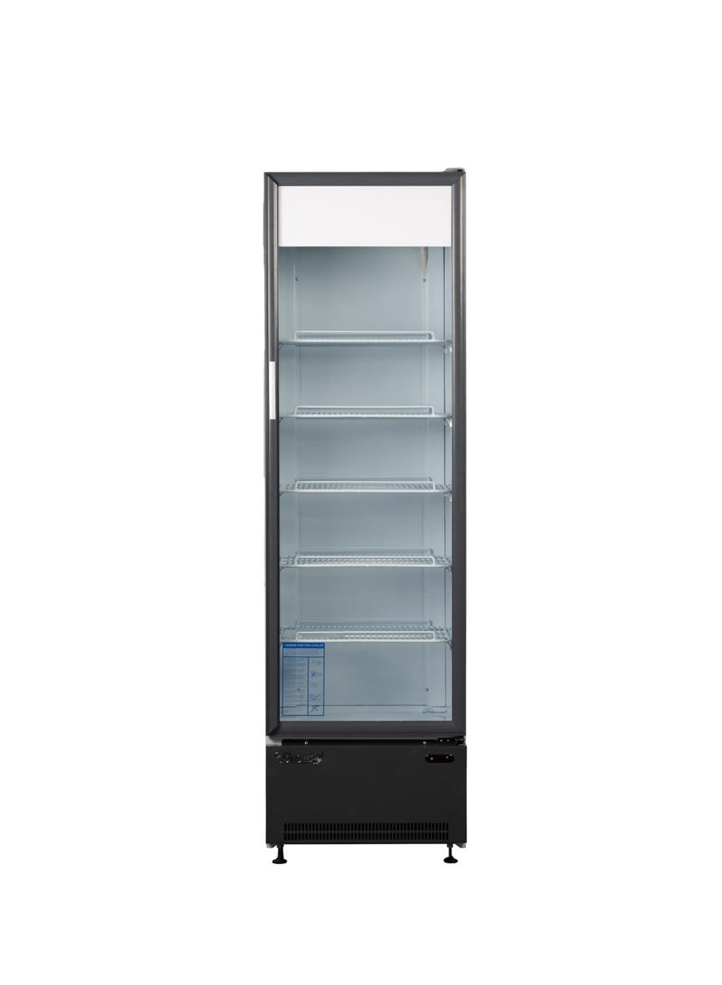EVEREST INDUSTRIAL CO.LLC. EVEREST 400L Beverage Display Fridge, Single Glass Door Commercial Cooler & Showcase Chiller with Fast Cooling for Drinks, Cafes & Retail Stores, EV400 SD - Image 1