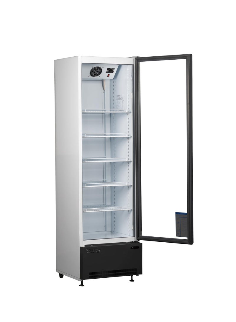 EVEREST INDUSTRIAL CO.LLC. EVEREST 400L Beverage Display Fridge, Single Glass Door Commercial Cooler & Showcase Chiller with Fast Cooling for Drinks, Cafes & Retail Stores, EV400 SD - Image 2