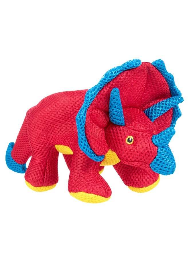 جو دوج لعبة جو دوج مزدوجة للمضغ على شكل ديناصورات وصدر صرير - حمراء، صغيرة - Image 1