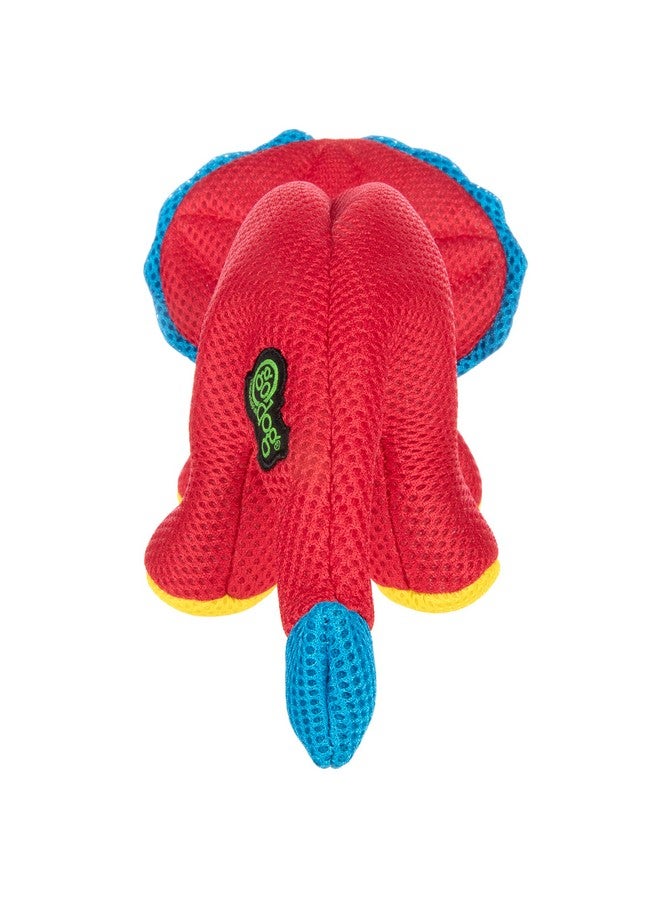 جو دوج لعبة جو دوج مزدوجة للمضغ على شكل ديناصورات وصدر صرير - حمراء، صغيرة - Image 4