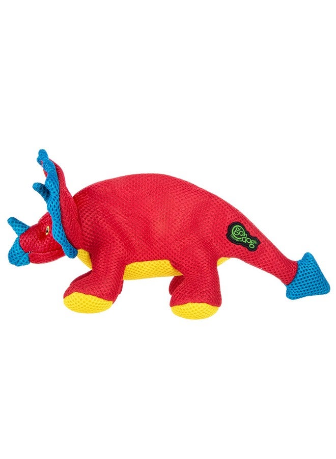 جو دوج لعبة جو دوج مزدوجة للمضغ على شكل ديناصورات وصدر صرير - حمراء، صغيرة - Image 3