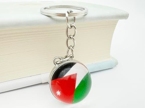 LLBFHH 3 Pcs Jordan Flag Key Chain,Cool Keychain for Car Keys, Stainless Steel Keyrings & Keychains,Used for Home Decoration, Jewelry Hanging Decorations. - Image 5