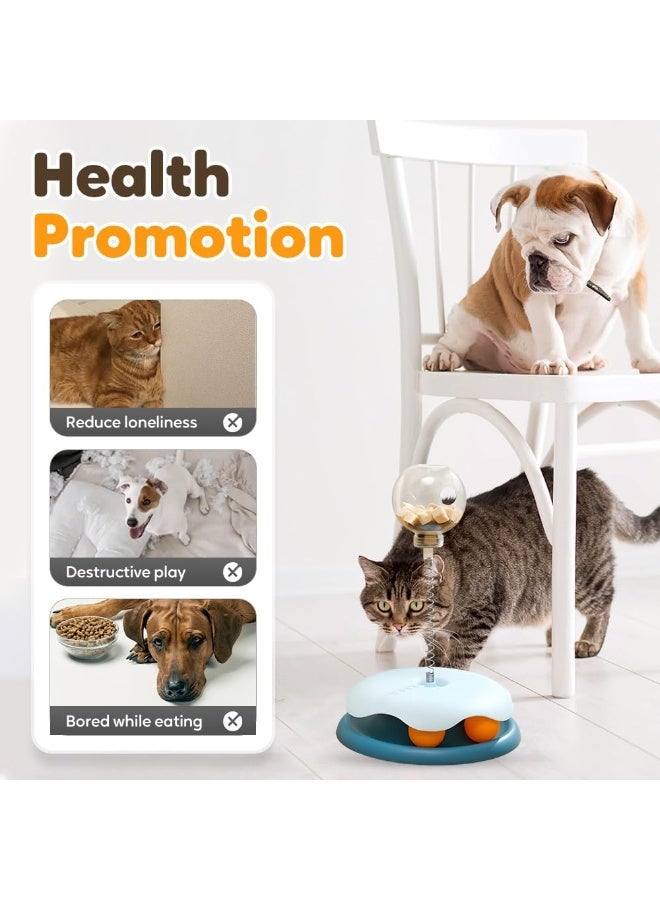 Bukela Cat Treat Ball Dispenser, 2025 New Treat Dispensing Dog Toys, Cat Interactive Toys for Indoor, Interactive Slow Feeder Dog Food Puzzle Toy, Multifunctional Leaking Treats Ball Pet Feeder Toy (Green) - Image 4