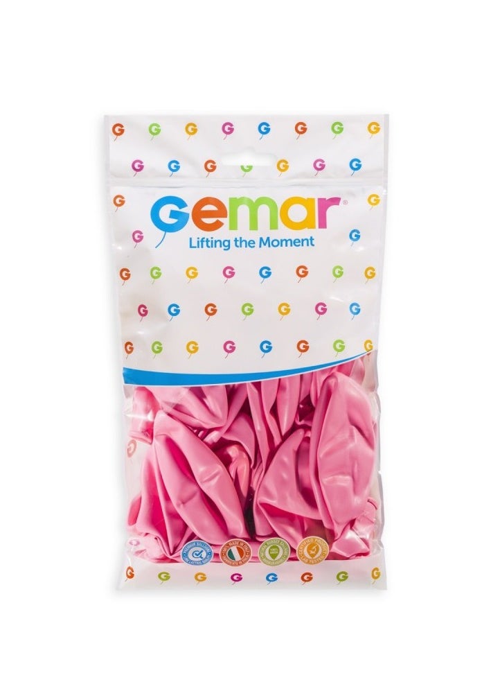 Gemar - 19" Standard Pink Latex Balloon 10Ct - Image 1