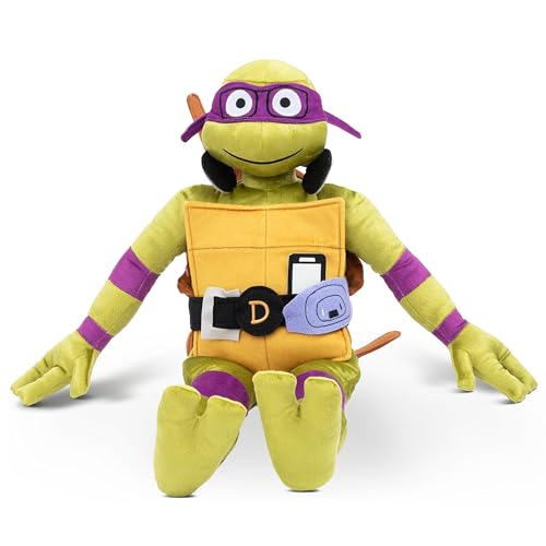 Jay Franco Nickelodeon Teenage Mutant Ninja Turtles Donatello Plush Pillow Buddy  Super Soft Stuffed Character Pillow  Polyester Microfiber 26 Inches - Image 1