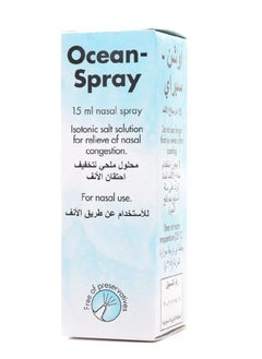 Ocean Spray Isotonic Salt Solution for Nasal Spray Congestion 15ml 
