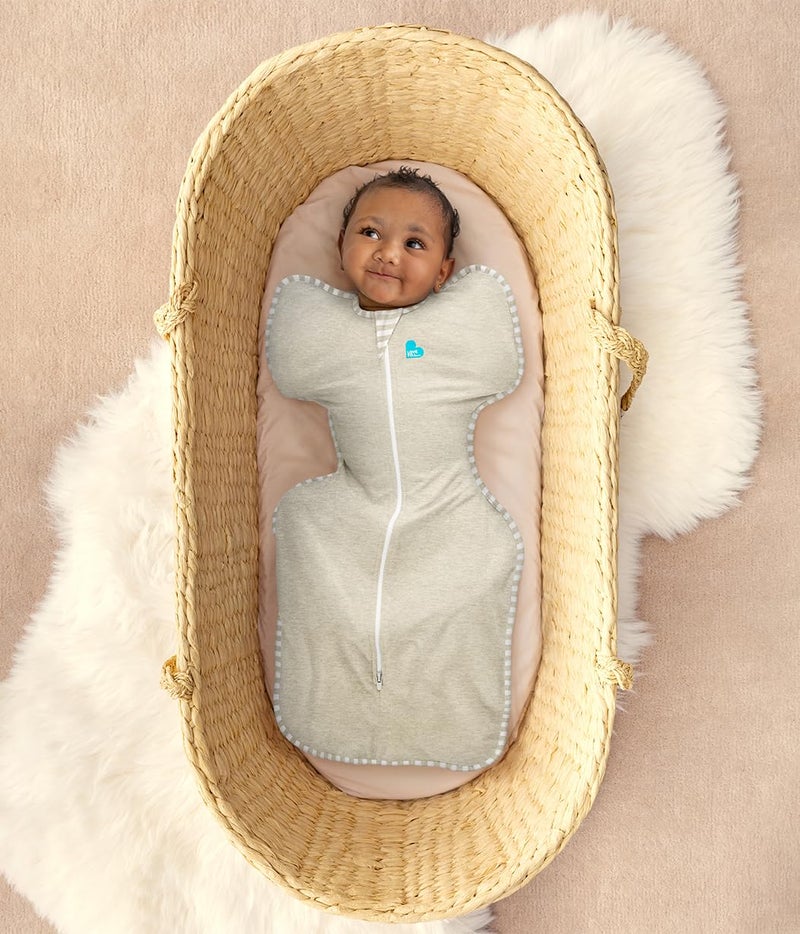 Termichy Love To Dream Swaddle Up, Newborn 2.2-3.8 kg - Sand Dollar, Snug Fit, Supports Healthy Sleep Routine, 1.0 Tog - Ideal for 20-24°C Temperatures, Machine Washable Cotton & 2 Zips for Easy Nappy Changes - Image 2