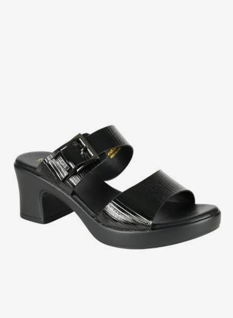 Michelle Morgan 092-2994 Michelle Morgan Ladies Block Heel Sandals 414RJ691 Black