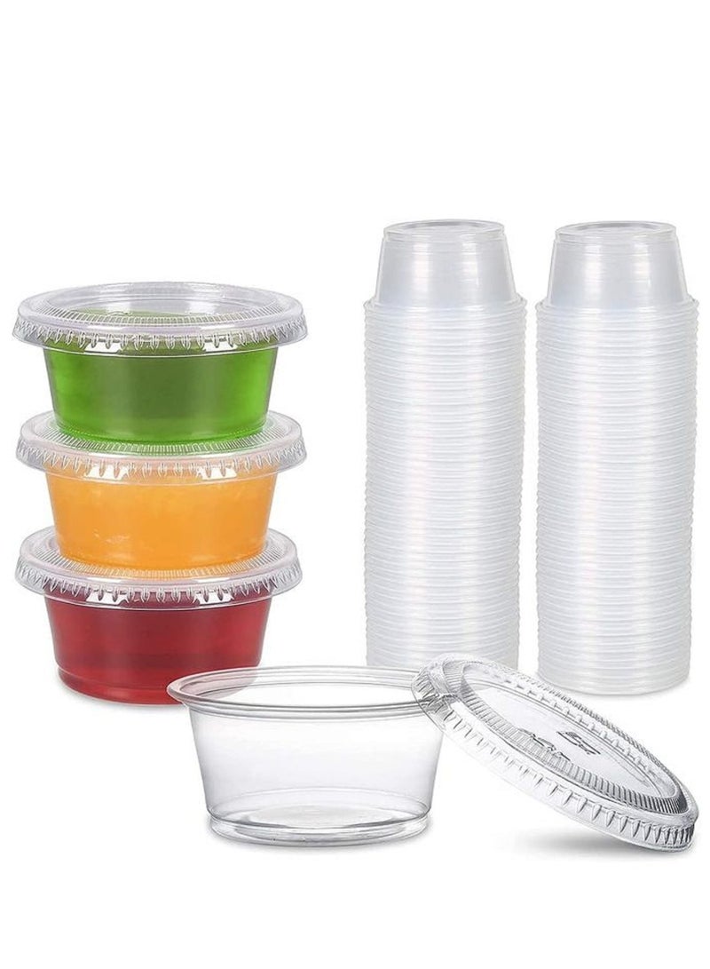 75 PCS Disposable Plastic Sauce Cups Containers For Samples  - Image 1