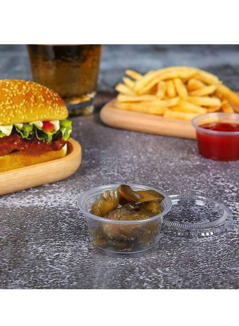 75 PCS Disposable Plastic Sauce Cups Containers For Samples  - Image 5