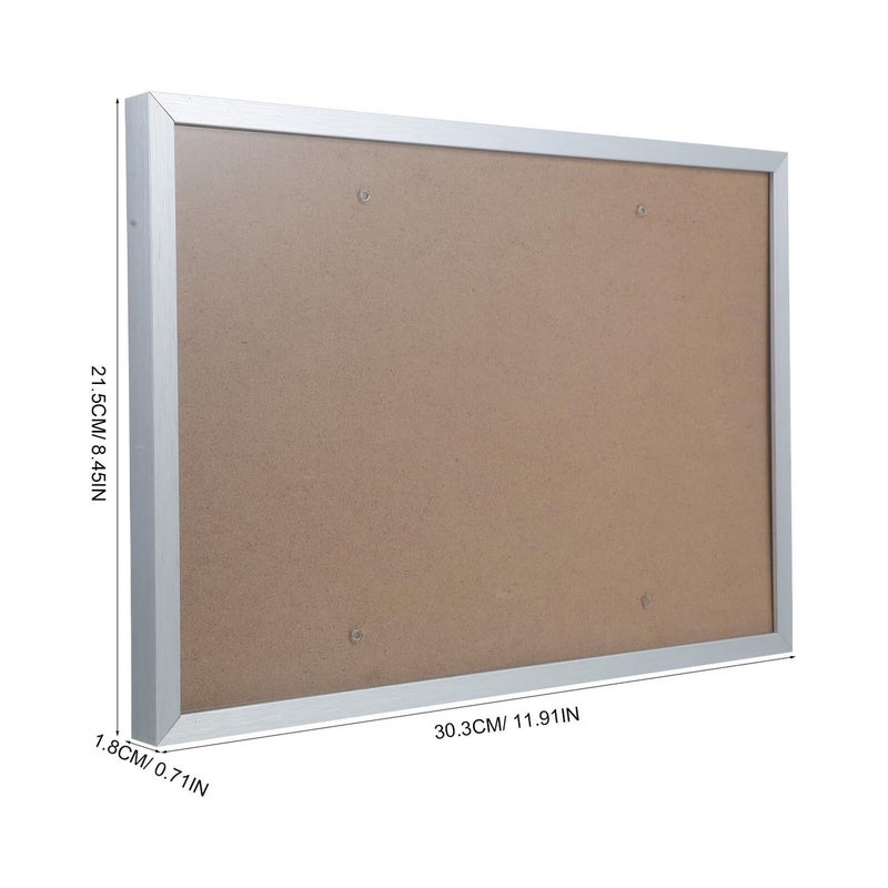 A4 Aluminum Silver Picture Frame For Wall Hanging Room Decor And Advertising Display - Image 3