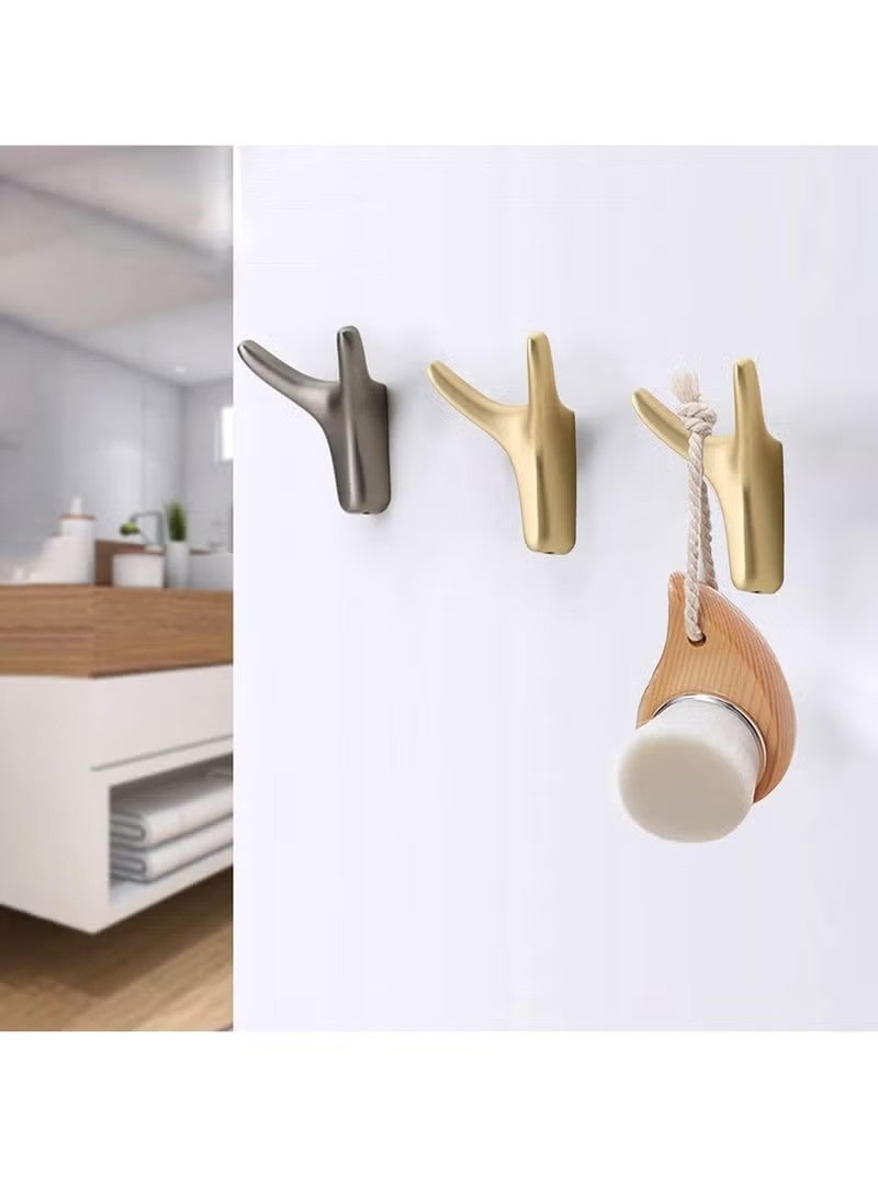 Towel Hook 4-Piece Set, Coat Hook, Branch Wall Hook, Heavy-Duty Door Hook, Towel Bathrobe Clothing Cabinet Hook, Sponge Hook, Suitable for Bathroom, Bedroom, Kitchen, Hotel, Pool - Image 5