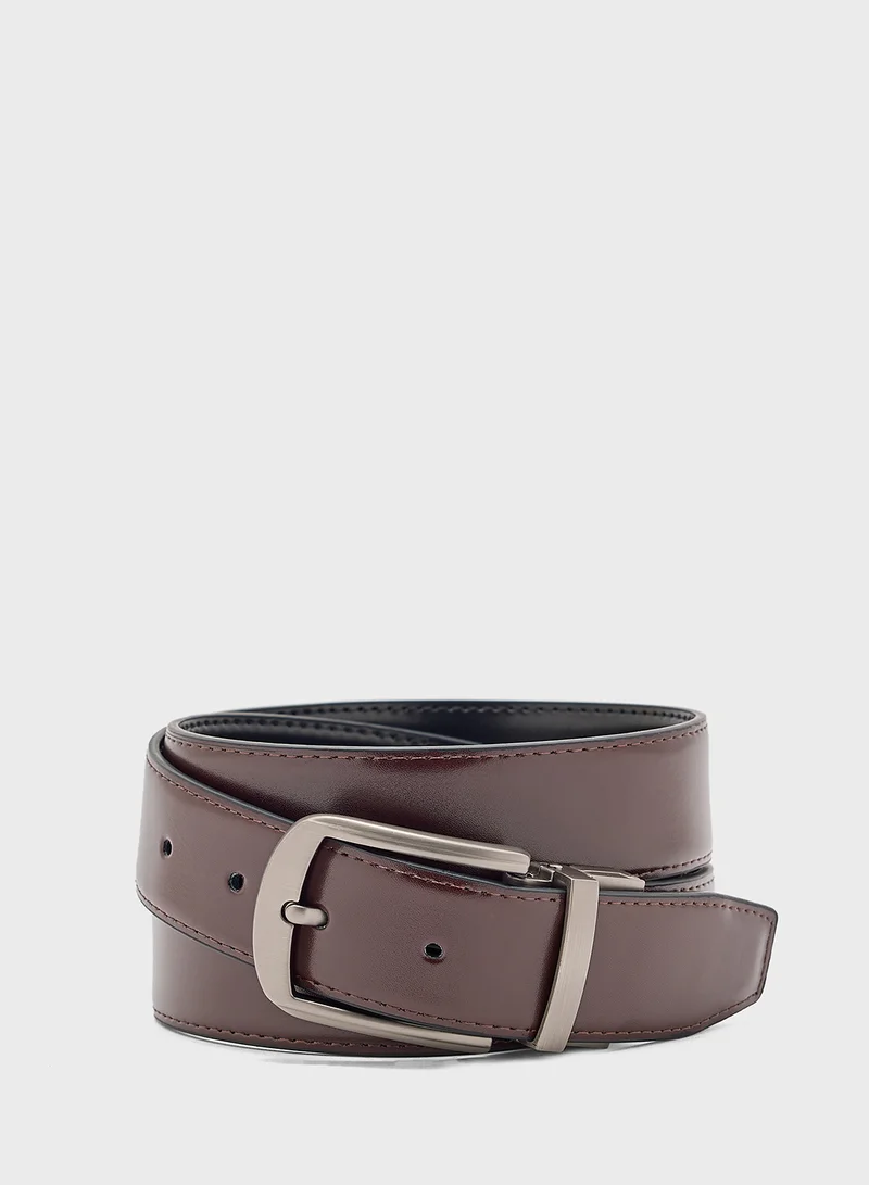 روبرت وود Genuine Leather Reversible Formal Belt