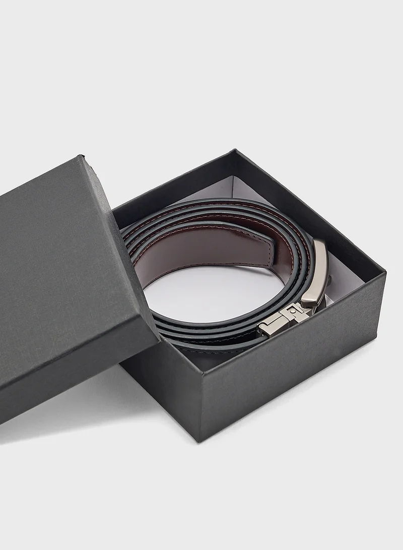 روبرت وود Genuine Leather Reversible Formal Belt