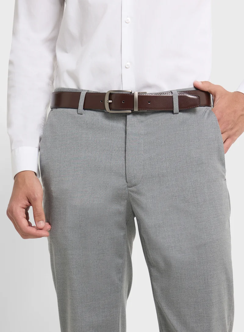 روبرت وود Genuine Leather Reversible Formal Belt