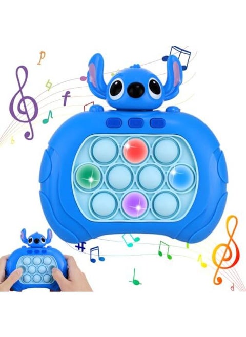 Foesihep Stitch Pop It Game Fidget Toy, Quick Push Bubble Pop Game Electronic Game, Bubble Sensory Squeeze Toys, Quick Push Puzzle Decompression Toy for Children Adults