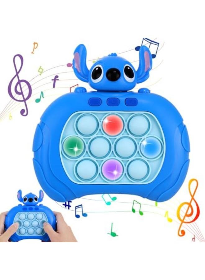 null - Foesihep Stitch Pop It Game Fidget Toy, Quick Push Bubble Pop Game Electronic Game, Bubble Sensory Squeeze Toys, Quick Push Puzzle Decompression Toy for Children Adults - Image 1