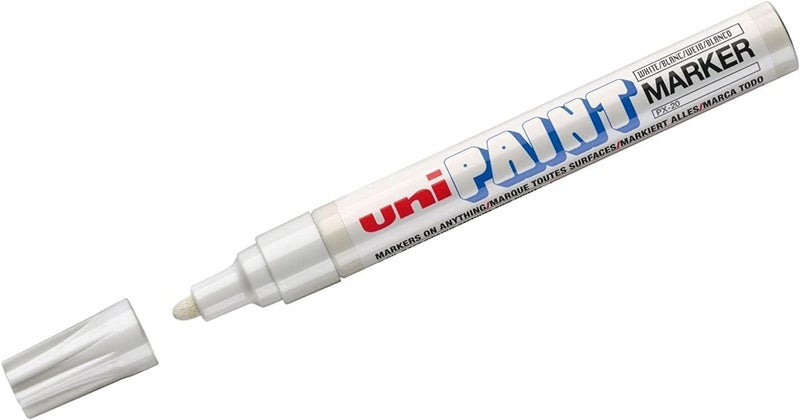 يوني بول Uni-Ball PX-20 White Permanent Marker - Image 1