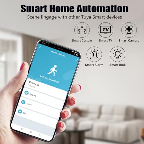 Gaoducash Smart PIR Motion Sensor: WiFi Motion Detector with App Notification Alerts, Wireless Contact Sensor for Home Security and Smart Home Automation, No Hub Required, Compatible with Alexa(2-Pack) - Image 4