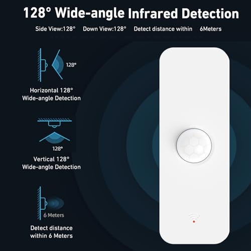 Gaoducash Smart PIR Motion Sensor: WiFi Motion Detector with App Notification Alerts, Wireless Contact Sensor for Home Security and Smart Home Automation, No Hub Required, Compatible with Alexa(2-Pack) - Image 3