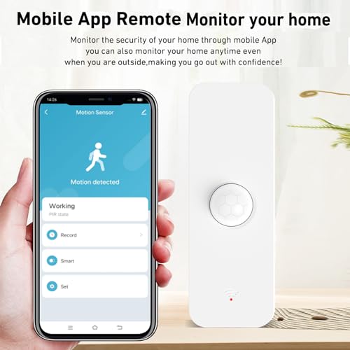 Gaoducash Smart PIR Motion Sensor: WiFi Motion Detector with App Notification Alerts, Wireless Contact Sensor for Home Security and Smart Home Automation, No Hub Required, Compatible with Alexa(2-Pack) - Image 2