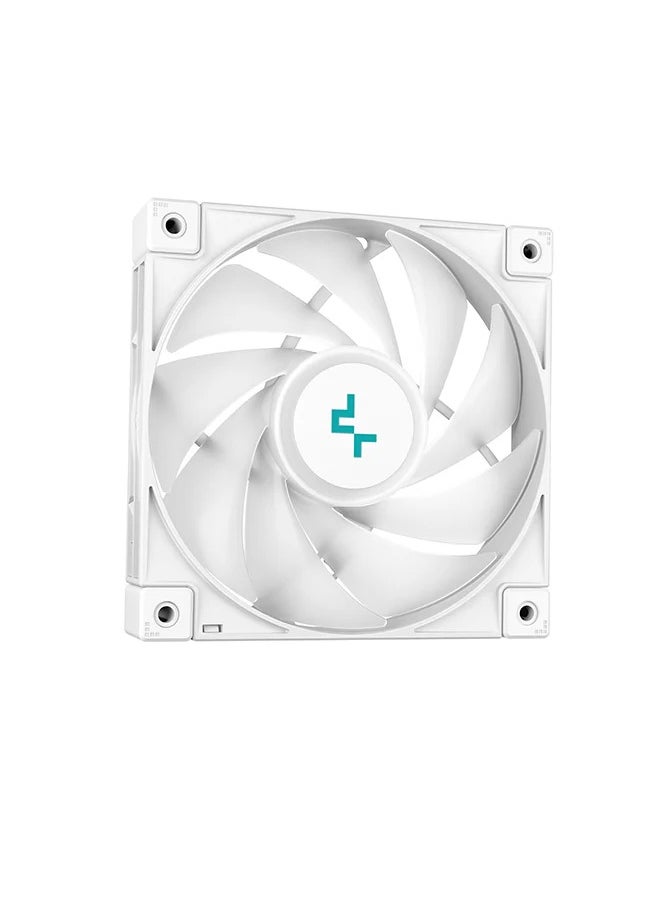 DEEPCOOL - LS720 WH 360mm Liquid CPU Cooler – High-Performance AIO Cooling, Triple FC120 A-RGB PWM Fans, Infinity Mirror Cap, Low-Noise Efficiency, All-White Design for Gaming & Overclocking PCs - Image 1