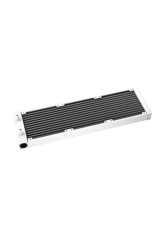 DEEPCOOL - LS720 WH 360mm Liquid CPU Cooler – High-Performance AIO Cooling, Triple FC120 A-RGB PWM Fans, Infinity Mirror Cap, Low-Noise Efficiency, All-White Design for Gaming & Overclocking PCs - Image 1