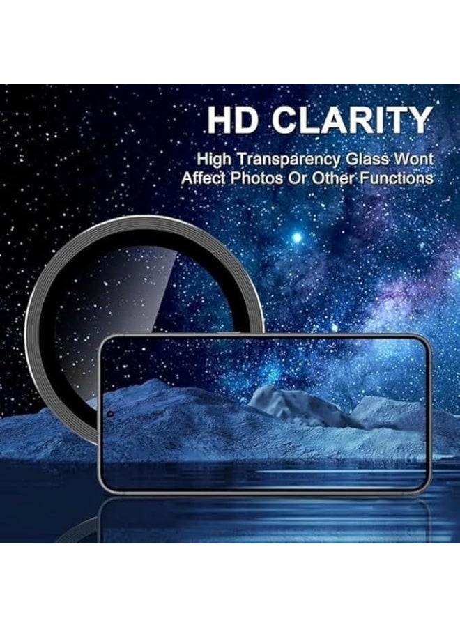 واقي شاشة زجاجي لعدسة كاميرا Realme C71 - أسود - Image 3