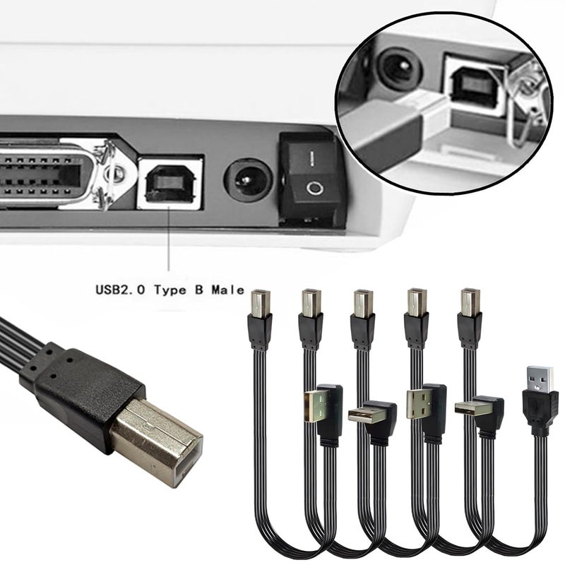 Printer Scanner Cable USB to B Interfaces Enhancing Signals Stability Texture Suitable for Various Devices Type B Cable - Image 2