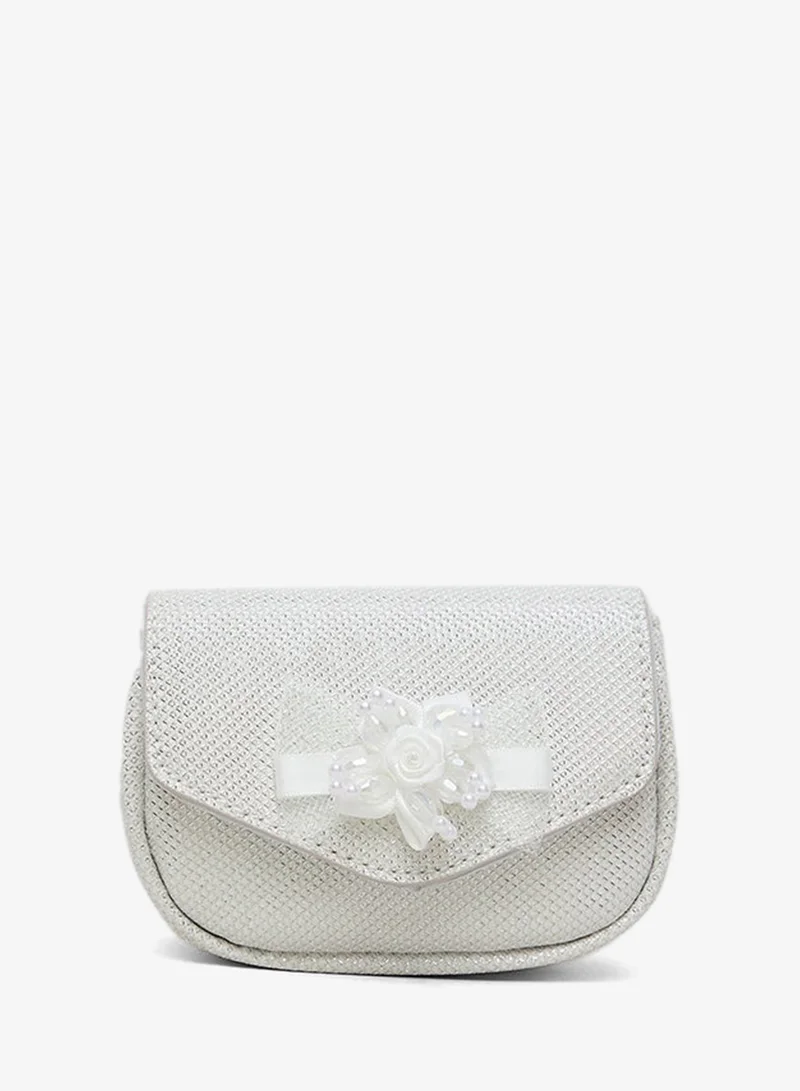 أر أند بي Appliqued Flap Sling Bag