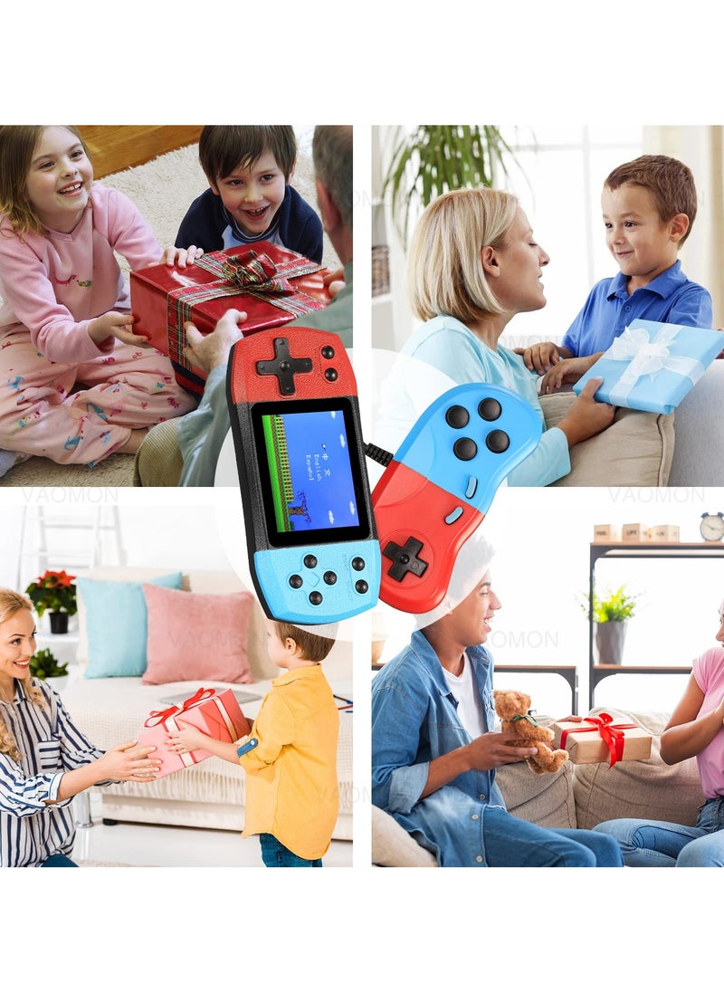 Kids Handheld Game Portable Video Game Player, 620 Classical Games, Retro handheld Game Console with Portable Shell, Rechargeable Hand Held Game Support Connecting TV & 2 Players, Best Gift for Child