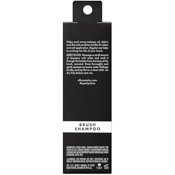 elf MAKEUP BRUSH SHAMPOO, WASHES AWAY DIRT, MAKEUP, OIL & DEBRIS & CONDITIONS BRISTLES, CRAFTED FOR DAILY USE, VEGAN & CRUELTY-FREE, 4.1 FL OZ - Image 3