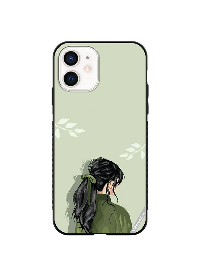 VR CREATIVE - Protective Case Cover For Apple iPhone 12 mini A Girl Design Multicolour - Image 1