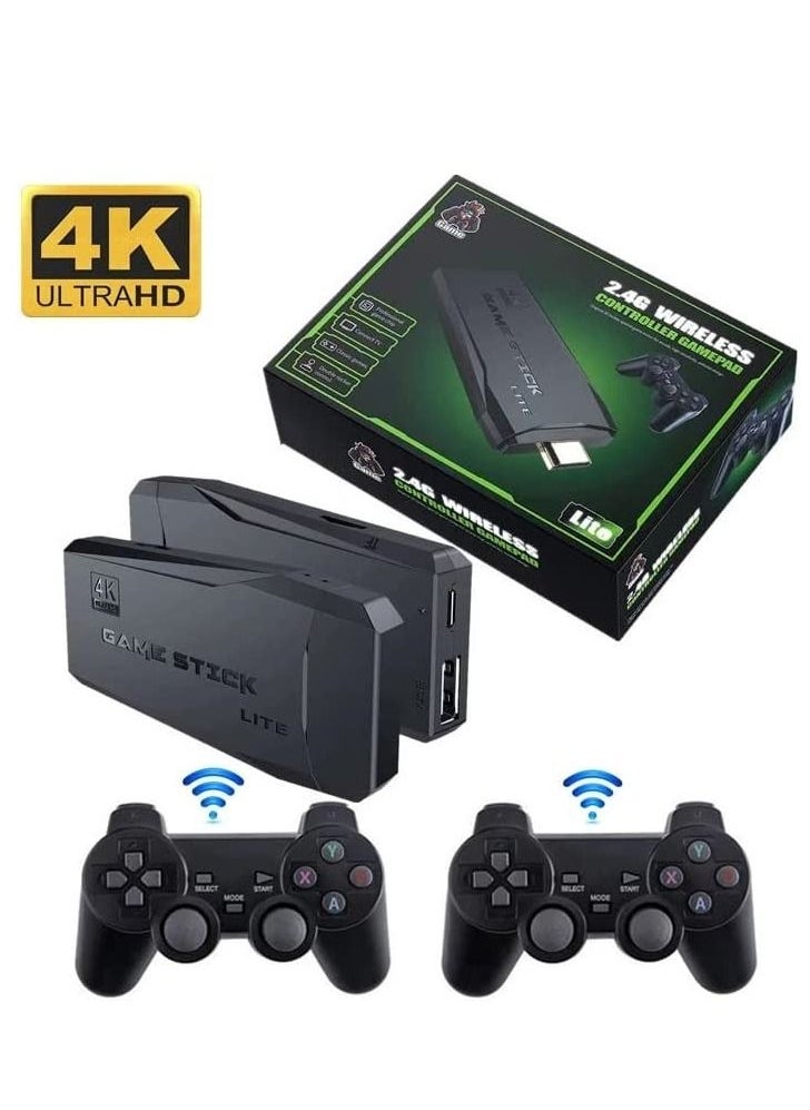 Retro 64G Game Console, Classic HD Game Console, 10000+ Built-in Games, 9 Emulator Console, HDMI TV Video Game Output, High Definition Game Console with Dual 2.4G Wireless Controllers
