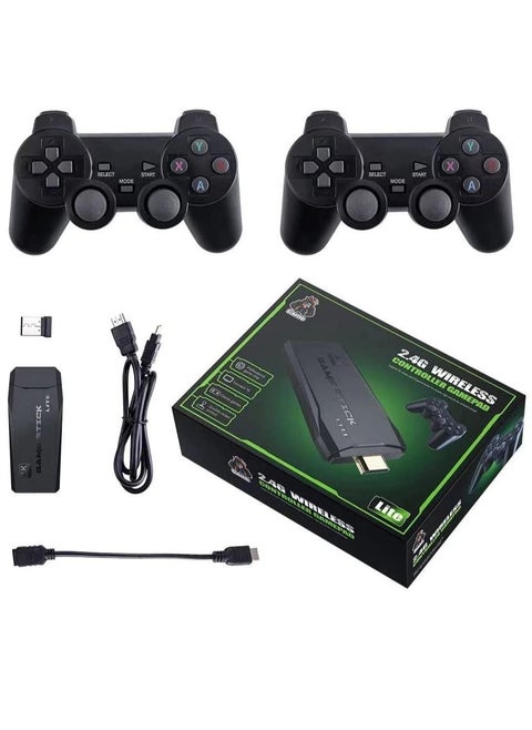 Retro 64G Game Console, Classic HD Game Console, 10000+ Built-in Games, 9 Emulator Console, HDMI TV Video Game Output, High Definition Game Console with Dual 2.4G Wireless Controllers
