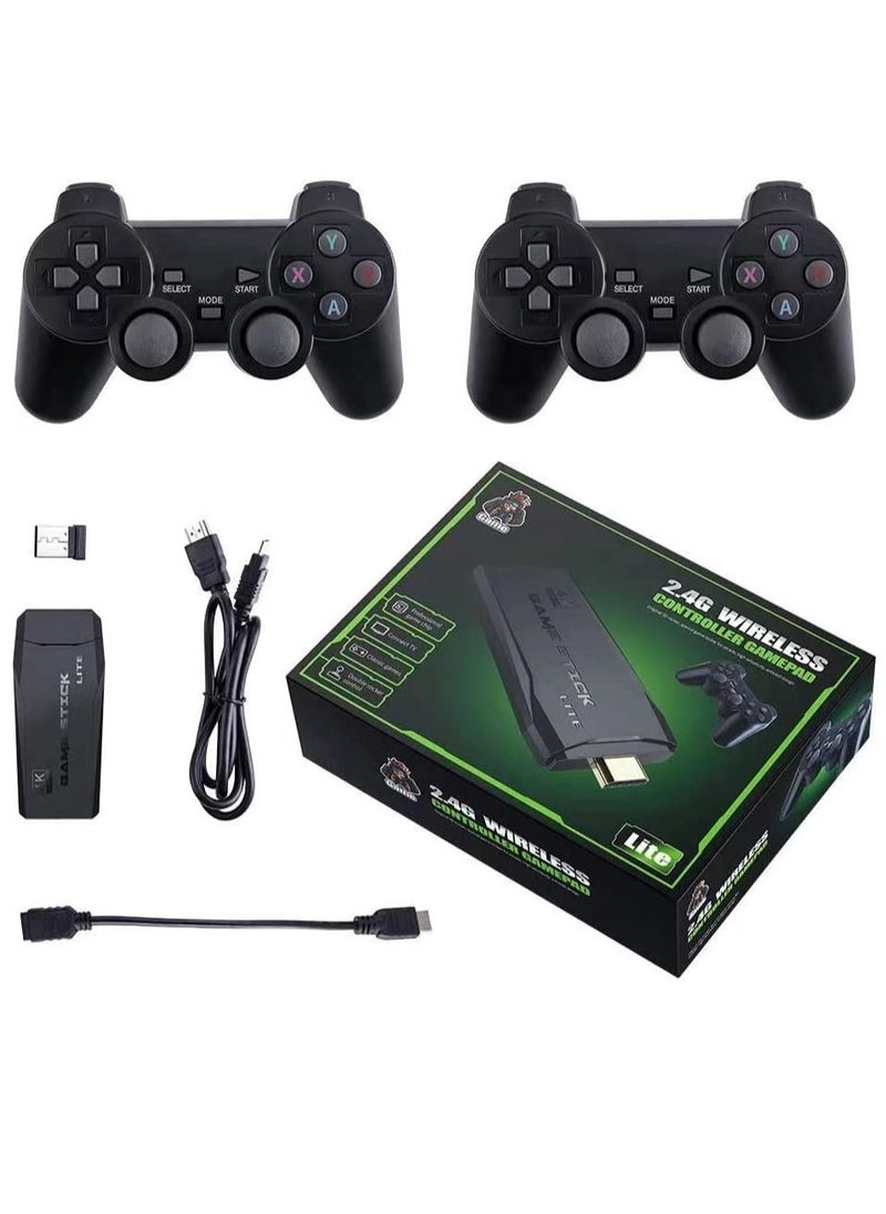 Retro 64G Game Console, Classic HD Game Console, 10000+ Built-in Games, 9 Emulator Console, HDMI TV Video Game Output, High Definition Game Console with Dual 2.4G Wireless Controllers