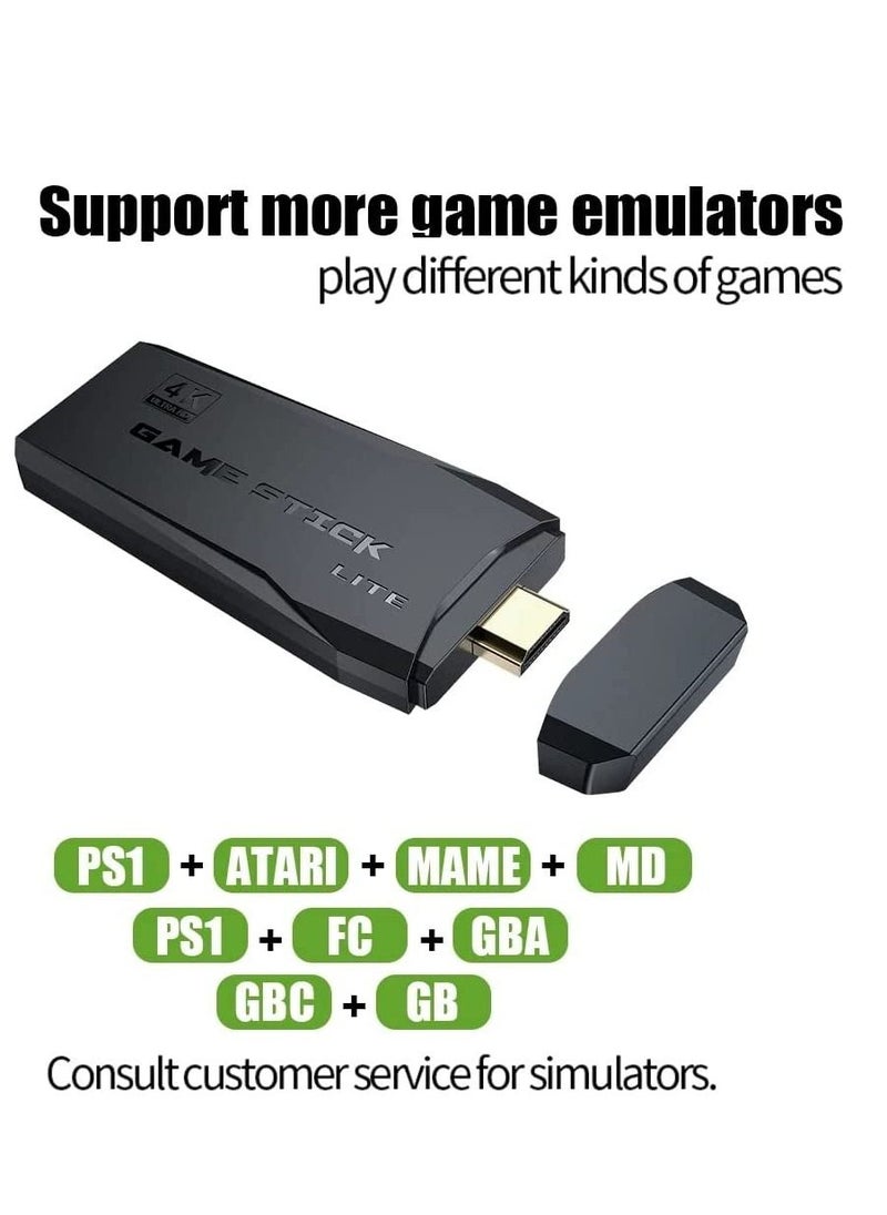 Retro 64G Game Console, Classic HD Game Console, 10000+ Built-in Games, 9 Emulator Console, HDMI TV Video Game Output, High Definition Game Console with Dual 2.4G Wireless Controllers