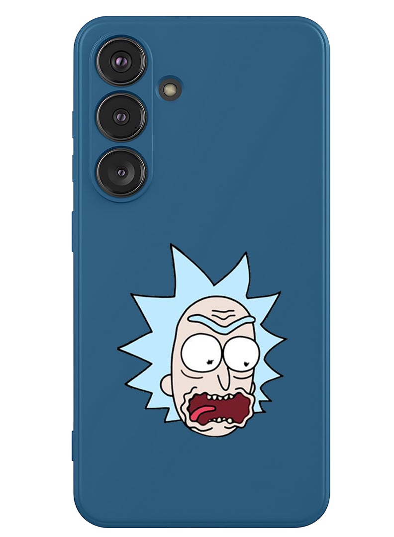 Theodor Protective Slim Fit Case Liquid Silicone Cover with Full Body Protection Anti-Scratch Shockproof Case For Samsung Galaxy S25 (Blue) - Rick & Martin - Image 1