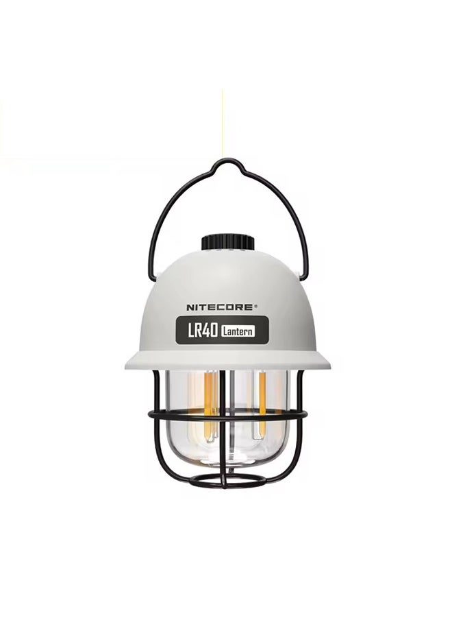 NITECORE NITECORE 2-in-1 LR40 Camping Light Power Bank 100 Lumen 3 Light Sources Portable LED USB-C Rechargeable Camping Tent Lantern  - Image 1