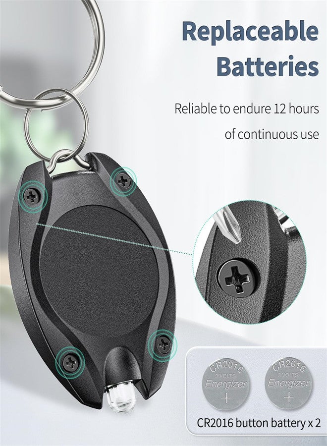 5 Pack Mini LED Keychain Flashlights, 14 Lumen Ultra Bright Portable Torch, Battery-Powered Key Ring Light for Camping, Hiking, Emergency, and Outdoor Activities - Image 5