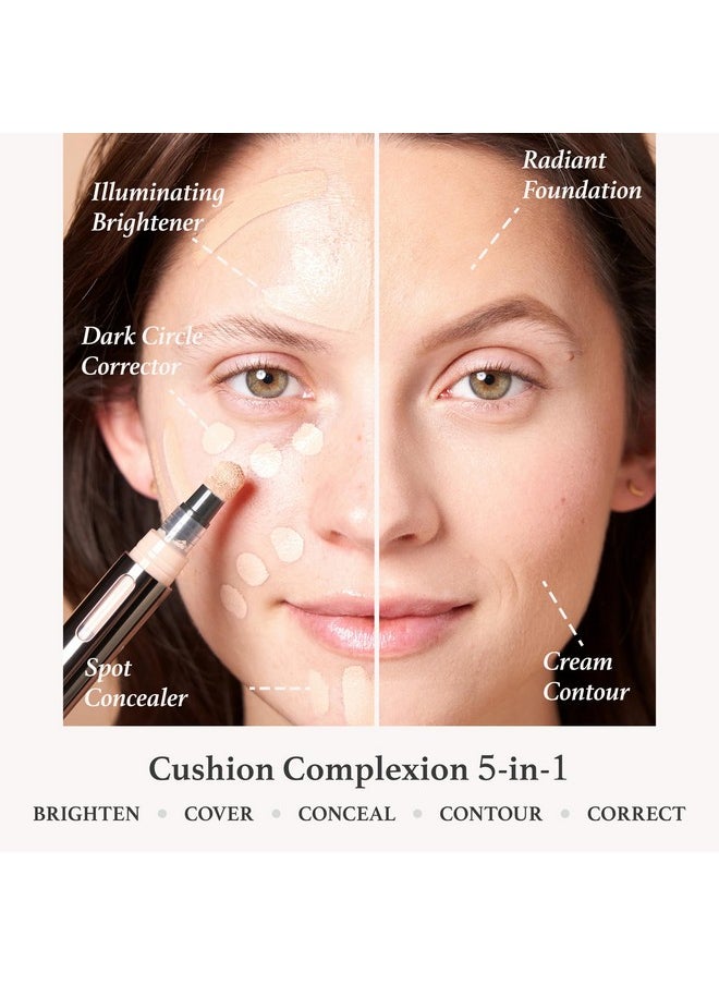 Julep - Cushion Complexion Multitasking Skin Perfecter 200 Nude Concealer, Foundation, Brightener, Contour Stick Infused With Turmeric Buildable Mediumtofull Coverage Natural Finish - Image 1