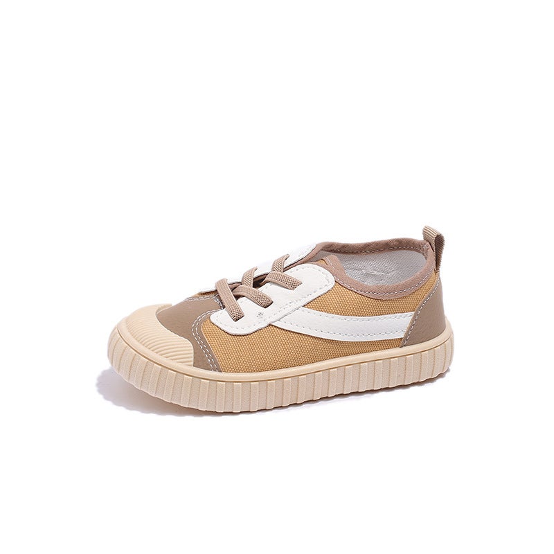 Boys Girls Protective Toe White Shoes Yellow 