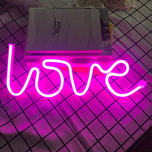 Gesto Love Neon Sign for Bedroom - USB or Battery Light for Wall, LED Light Up Sign for Girls, Party, Christmas, Bar (Pink) - Image 5