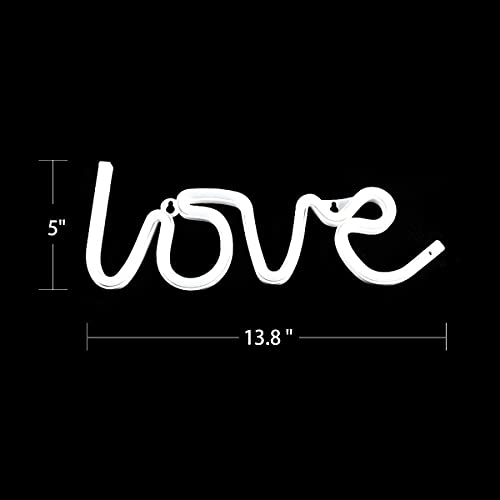 Gesto Love Neon Sign for Bedroom - USB or Battery Light for Wall, LED Light Up Sign for Girls, Party, Christmas, Bar (Pink) - Image 3