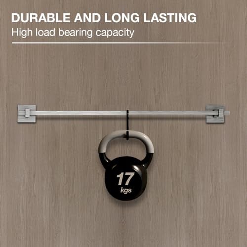 Kohler Towel Bar 606 mm | SS304 Stainless Steel Bathroom Towel Rod | Corrosion Resistant, Anti-Fingerprint, Anti-Peel | 17kg Load Capacity, 2 Years Warranty (Brushed Stainless Steel Finish) - Image 4