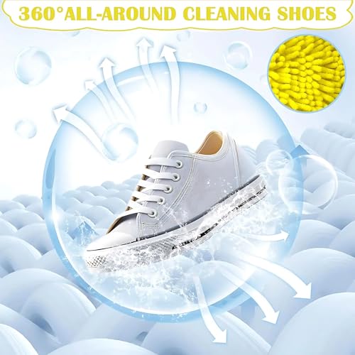 Gowloz Yellow Shoe Washing Machine Laundry Organizer – Mesh Washer & Dryer Pouch for Sneakers, Trainers & Delicates | 360° Deep Cleaning (Pack of 1) - Image 4