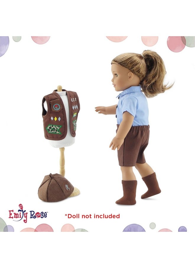 Emily Rose Emily Rose 18-inch Doll Clothes Modern 4-Piece Girl Scout Brownie Uniform | Officially Licensed by Girl Scouts of The USA | Gift Boxed!  - Image 5