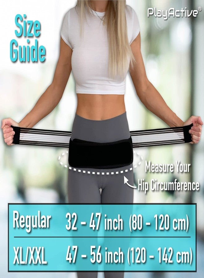PlayActive Sacroiliac SI Joint Hip Belt - Breathable Anti-Slip Pelvic and Lower Back Support Brace for Men and Women - Pain Relief for Sciatica, Pelvis, Lumbar, Nerve and Leg Pain - Stabilizing Compression - Image 3