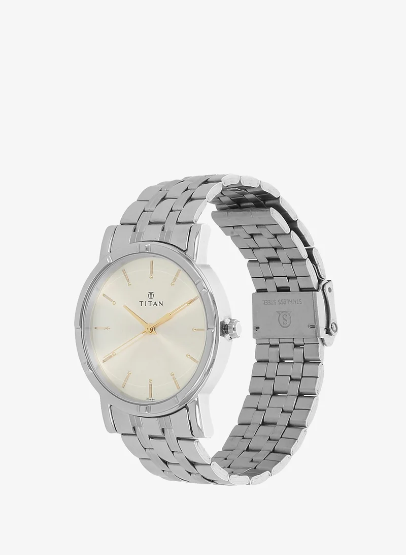 TITAN Titan Quartz Analog Silver Dial Stainless Steel Strap Watch for Men