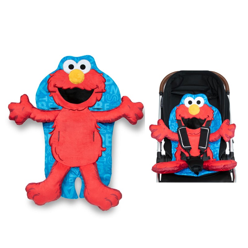 Delta CHILDREN Sesame Street Elmo Stroller Seat Pad by Delta Children - Universal Stroller Seat Cushion/Liner for Infants and Toddlers - Machine Washable, Red - Image 1